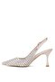 Pythagoras Ps-32340 cm Heeled Women's Stone Open Back Stiletto Evening Dress Shoes - 3