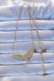 316L Steel Gold Color Zircon Stone Micail Necklace - 2