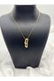 Stainless Steel Tifaani Model Zircon Stone Women's Necklace Gold Color - 3