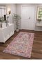 Kemal Collection Multicolored Ethnic Flower and Dot Detailed Pattern Woven Base Decorative Carpet Kemal64 - 4