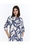 Four Button Collar Shirt Collar Pocket Long Viscose Summer Dress - 2