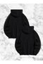 Spider Printed Lover Couple Combination Hooded Sweatshirt & Hodie - Black - 2