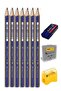 A3 Ring Binder Sketchbook Monalisa Spiral Charcoal Roller Pen Holder Black 24 Compartment Graduated Pen Lake - 3