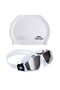 Adult Swimming Goggles Mirror Gl6 Whitewhiteblack+Bone