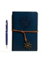 Vintage Notebook with Leather Cover Kraft Page with Vip Pen Gift Daily Note Agenda Memory Souvenir Notebook