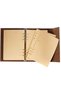 Vintage Notebook with Leather Cover Kraft Page with Vip Pen Gift Daily Note Agenda Memory Souvenir Notebook - 8