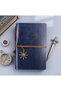 Vintage Notebook with Leather Cover Kraft Page with Vip Pen Gift Daily Note Agenda Memory Souvenir Notebook - 4