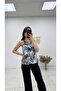 Women's Ethnic Pattern Halter Neck Blouse - 2