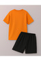 Unisex Mood Printed Design Shorts Set - 2
