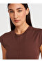 31875 100% Cotton T-Shirt with Stitching Detail - Light Brown - 3