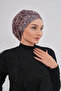 Elastic Leopard Pattern Black Hijab Bonnet Daily Use Sports Bonnet Practical Shawl Scarf - 3