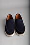 Seç 3134 Genuine Leather Casual Men's Shoes Navy Blue Suede - 2