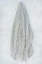 Hand Woven Cotton - Linen Peshtemal 95 X 200 cm - Gray