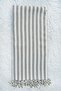 Hand Woven Cotton - Linen Peshtemal 95 X 200 cm - Gray - 2