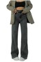 Harmony Women's Lycra Stretchy Special Wide Leg Jeans, Palazzo Model Loose Cut Wide Leg - 2