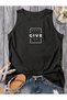 Dont Give up Women's Cotton (Off Shoulder) Sleeveless Summer T-Shirt