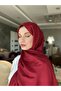 شال مينيلشارب بنمط عرقي - لون أحمر كلاريت - 4