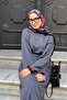 Anthracite Single Jersey Basic Dress - 5