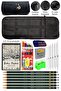 A4 Ring Binder Sketchbook Spiral Roller Pen Holder Black 24 Compartments 12 Colors Gouache Graduated Pen Dough