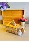Plastic Napkin Holder and Organizer with Bamboo Lid, 25 X 12 X 10 cm - 6