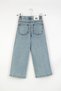Girl's Cotton Stripe Adjustable Waist Jeans - 5