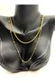 Stainless Steel 2-Piece Doric Model Chain Women's Necklace Gold Color - 5