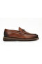Genuine Antique Leather Eva Sole Loafer Men's Shoes - Tuna E3899