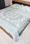 100% Cotton Hand-Woven Bird Patterned Pique 190 X 225 cm - Light Green - 2