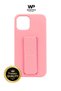 Apple iPhone 14 Pro Max Compatible Colorful Silicone Case with Stand
