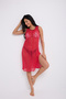 Strappy Lace Detail Dress - Fuchsia Pink - 4