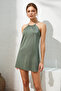 221139 Merry Halter Piping Dress Swimsuit 22Y - 2