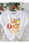 La Dolce Vita Printed White Cotton T-Shirt - Oversize Crew Neck T-Shirt
