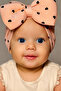 Baby Girl Bow Bonnet Heart Pattern Colorful