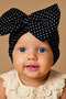 Baby Girl Bow Bonnet Polka Dot