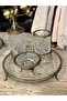Esterhomedecor 4 Piece Imported Glass Bathroom Set with Tray Soap Dish Liquid Soap Dispenser Set - 2