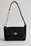 Women's Flap Shoulder Bag – Adjustable Strap Chain Detail
