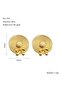 Ribbon Bow Model Tarnish-Free Steel Earrings - 6