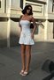 8056 Strapless Flexible Fabric Dress with Accessories