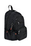 Waddell Black Licensed Water Resistant Crinkle Unisex Daily Backpack-1002 - 5