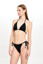 Women's Black Small Triangle Bikini Set 25Sw029St - 3