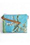 Almond Flowers Patterned Portfolio Clutch Bag - Cosmetic Bag - Multi-Purpose Bag (23X16 cm) - 3