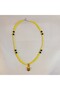 Yellow and Black Beaded Necklace with Bee Figure – Handmade Summer Colorful Cute Design Bee Necklace - 2