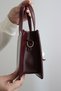 Women's Embroidery Detailed Burgundy Color Women's Shoulder and Hand Bag – Plush Charm - 4