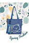 Helloyiyi Little Bear Single Shoulder Bag, Two-Piece Set, Large Capacity Student Crossbody Bag - 4