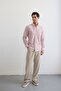 Senoc Men's Shirt Modern Slim Fit Linen Look Thick Stripes - 3