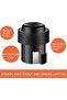 Stainless Steel Cylindrical Floor Mount Door Stop with Soft Rubber - Heavy Duty Durable Door Stopper - 6