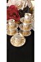 Bovaria Germany Hand Made 24K Brush Gold Handworked Coffee Cup Set 90 ml (Model 2) - 7