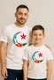 Men's Father Son White Turkish States Stamped White Wolf T-Shirt - Meaningful Ethnic Design - 2