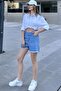 Women's Blue Shorts - 700-Kt-0050 - 2