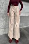 Women's Beige Trousers - 700-3691 - 2